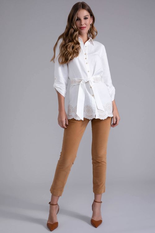 Calça Feminina Sarja Isabela Skinny