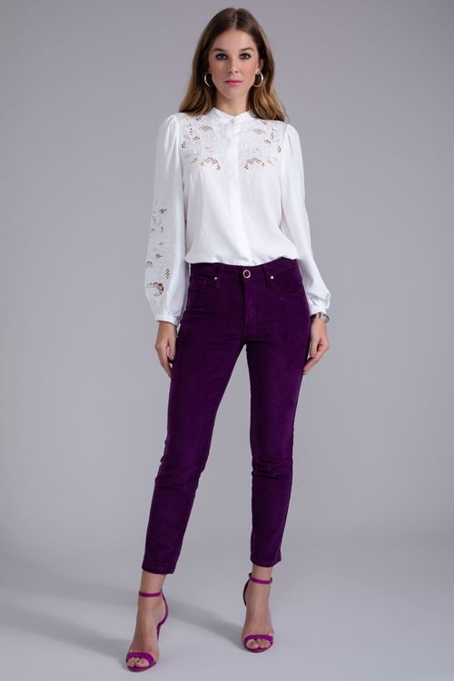 Calça Feminina Sarja Sofia Skinny