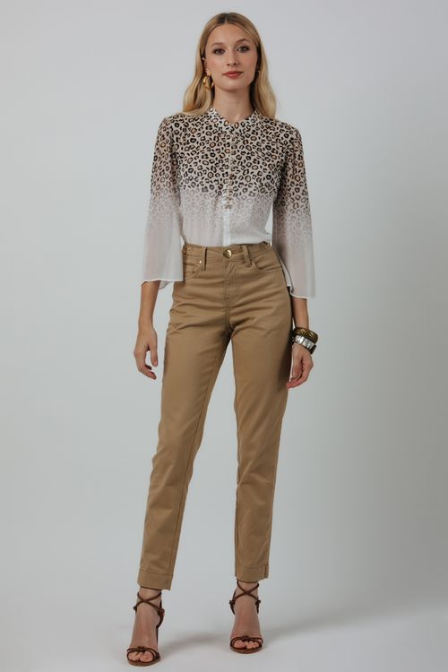 Calça Feminina Sarja Sofia Skinny