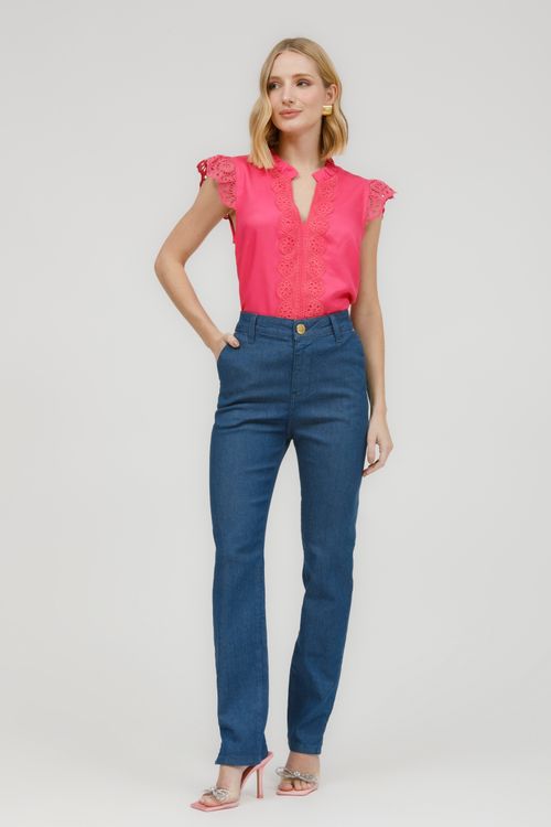 Calça Feminina Jeans Carrot Skinny