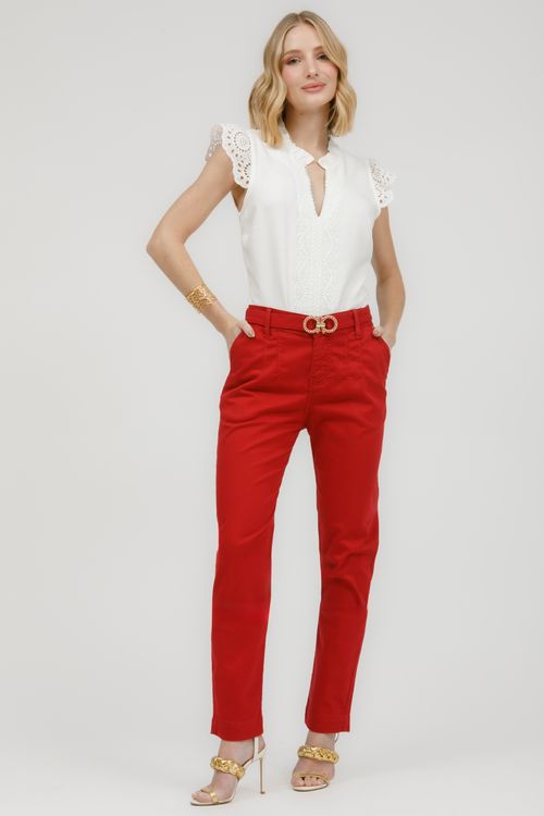 Calça Feminina Sarja Valentina Skinny