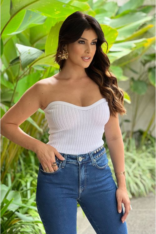 Cropped Tricot Tomara Que Caia Bella Falconi