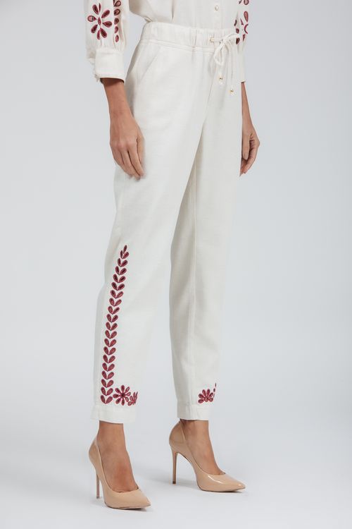 Calça Feminina Sarja Carrot Skinny