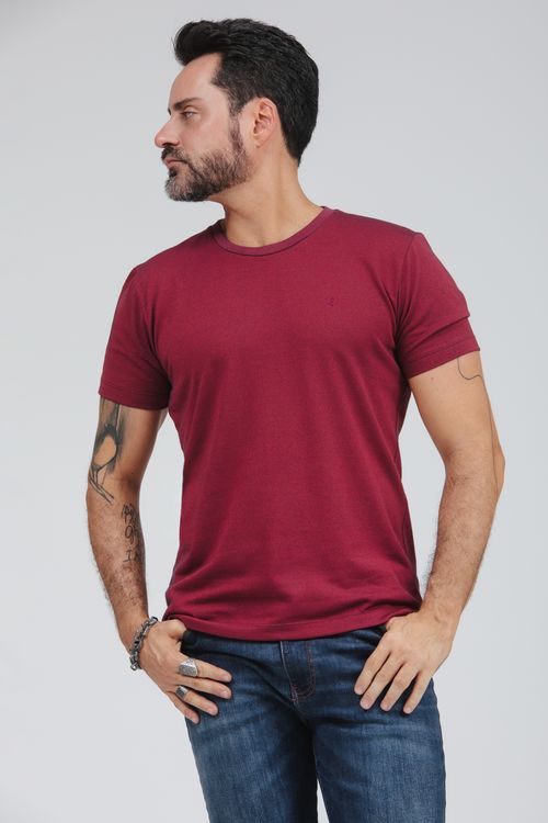 Camiseta Masculina Básica Gola Careca