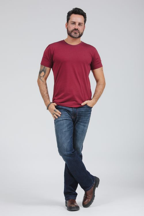 Camiseta Masculina Básica Gola Careca