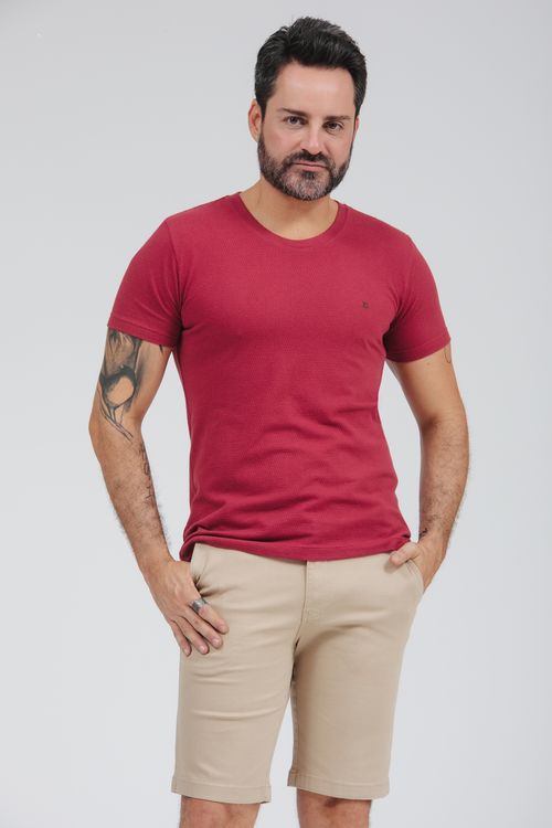 Camiseta Masculina Malha Tricot