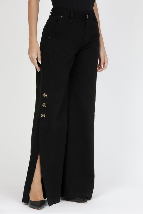Calça Feminina Sarja Wide Leg