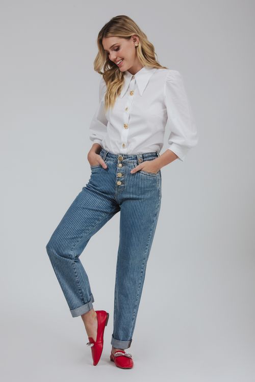 Calça Feminina Jeans Carrot Skinny