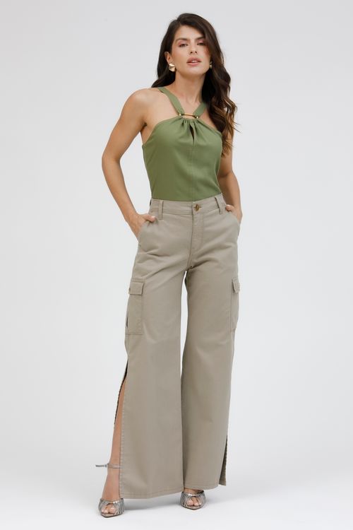Regata Viscose Alça Com Fivela