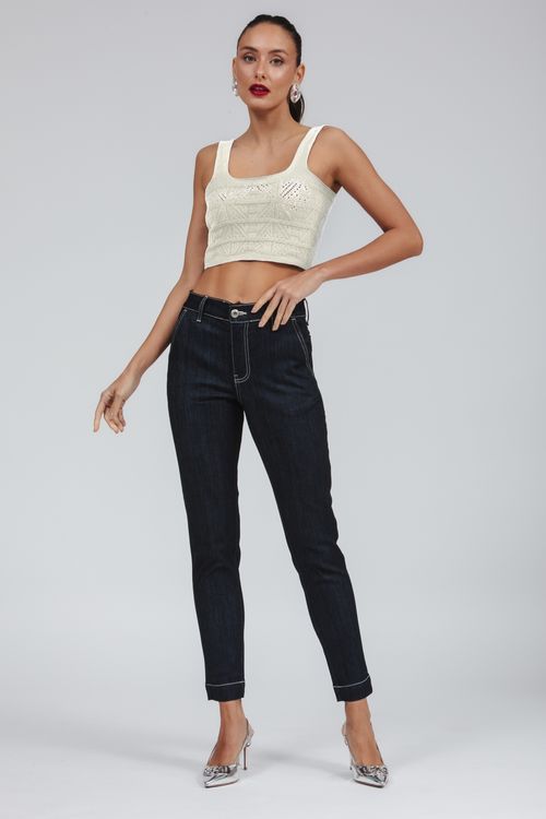 Top Cropped Tricot Alça Bella Falconi