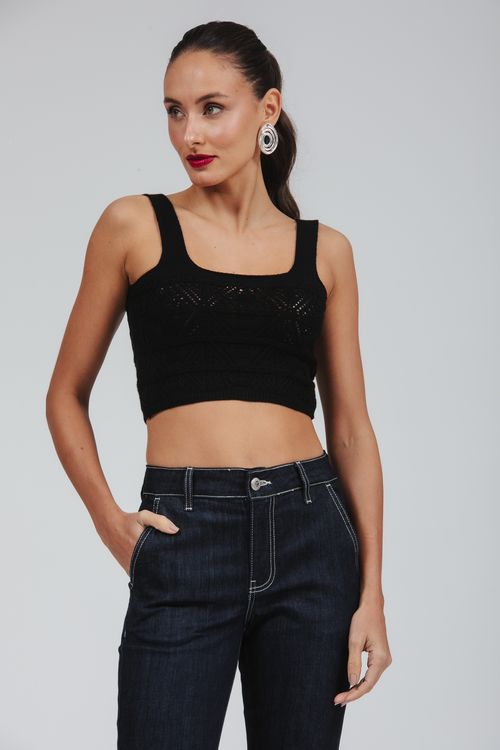 Top Cropped Tricot Alça Bella Falconi