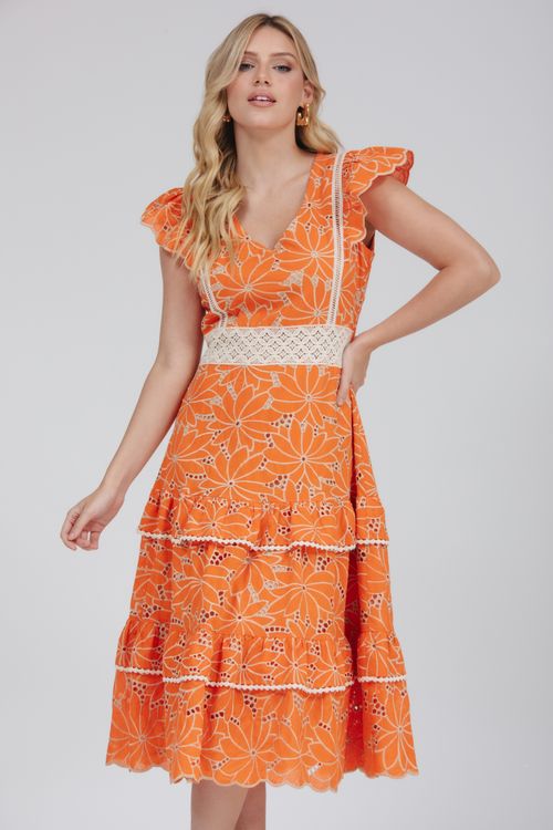 Vestido Midi Laise Bicolor