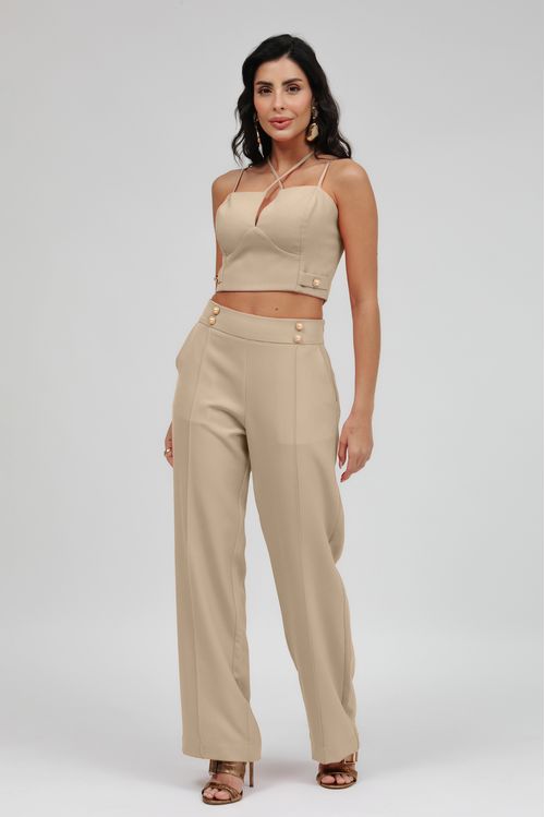 Top Alfaiataria Alça Cruzada