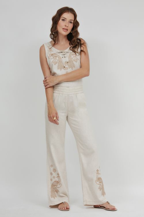 Calça Feminina Sarja Pijama