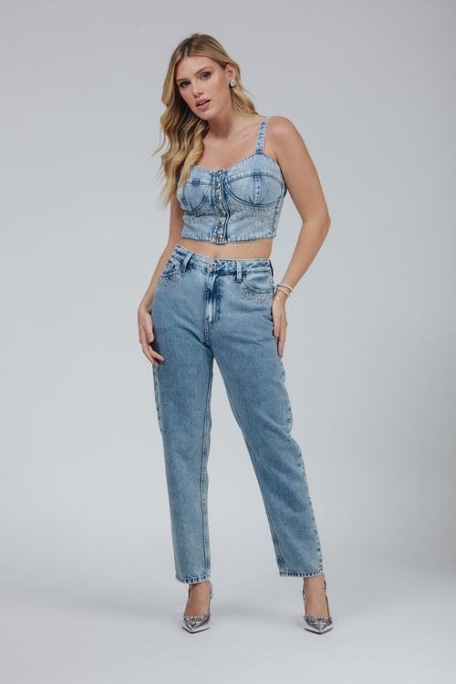 Calça Feminina Jeans Lorena Skinny