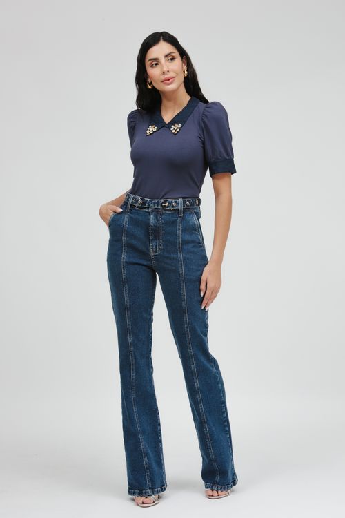 Calça Feminina Jeans Luciana Bootcut