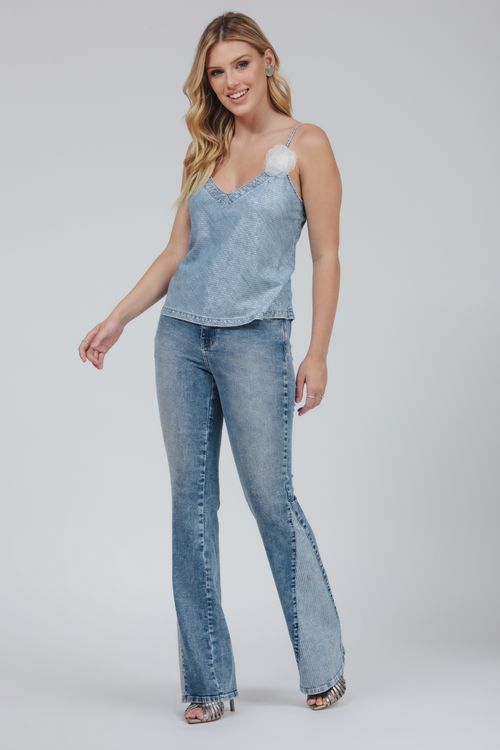 Calça Feminina Jeans Luciana Bootcut