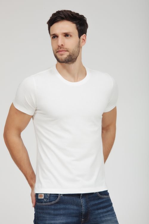 Camiseta Masculina Básica Gola Careca