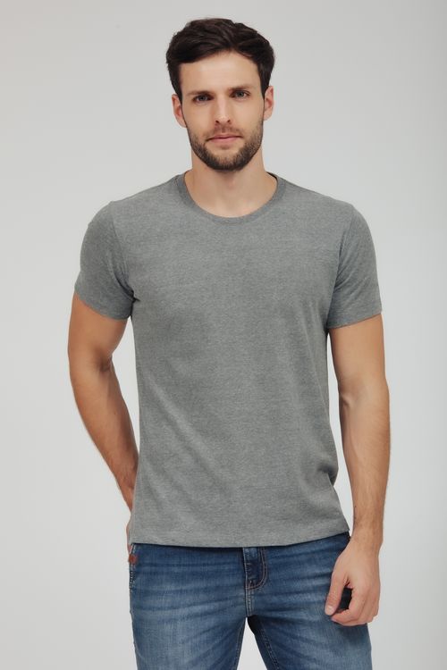 Camiseta Masculina Básica Gola Careca