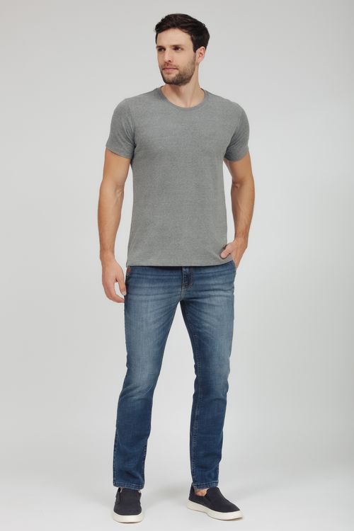 Camiseta Masculina Básica Gola Careca
