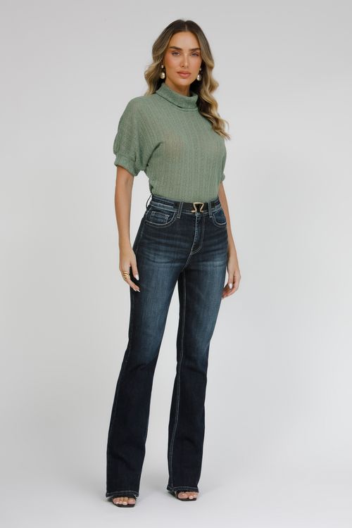 Calça Feminina Jeans Luciana Bootcut