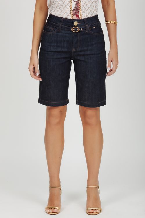 Bermuda Feminina Jeans Julieta Com Cinto