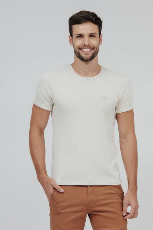 Camiseta Masculina Malha Linen