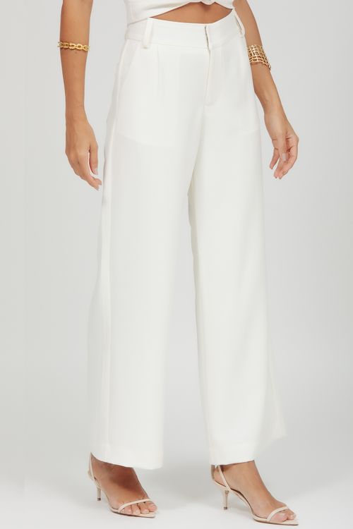 Calça Feminina Wide Leg Alfaiataria