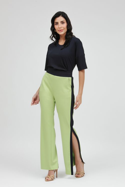 Aerolook Calça E Blusa Cropped Bicolor
