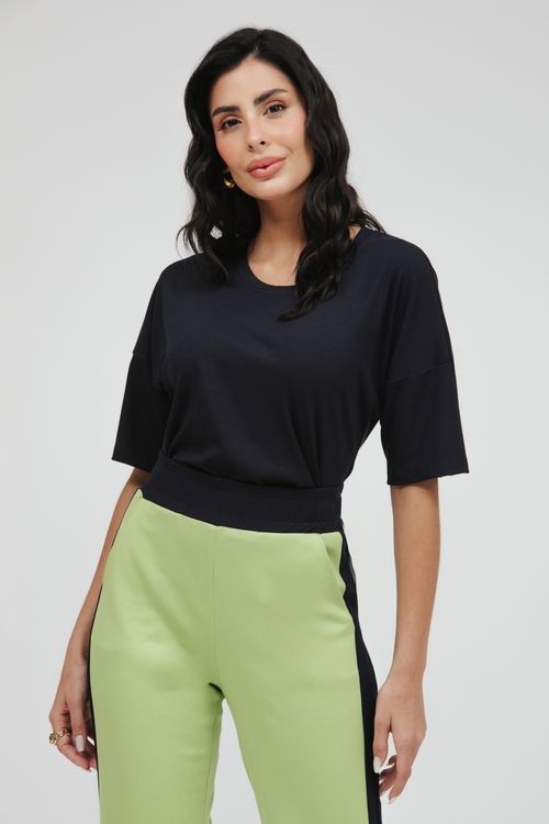 Aerolook Calça E Blusa Cropped Bicolor