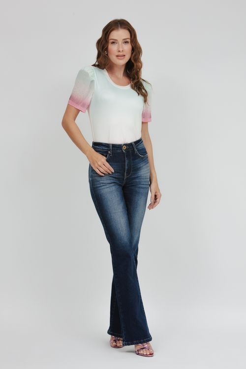Calça Feminina Jeans Luciana Bootcut