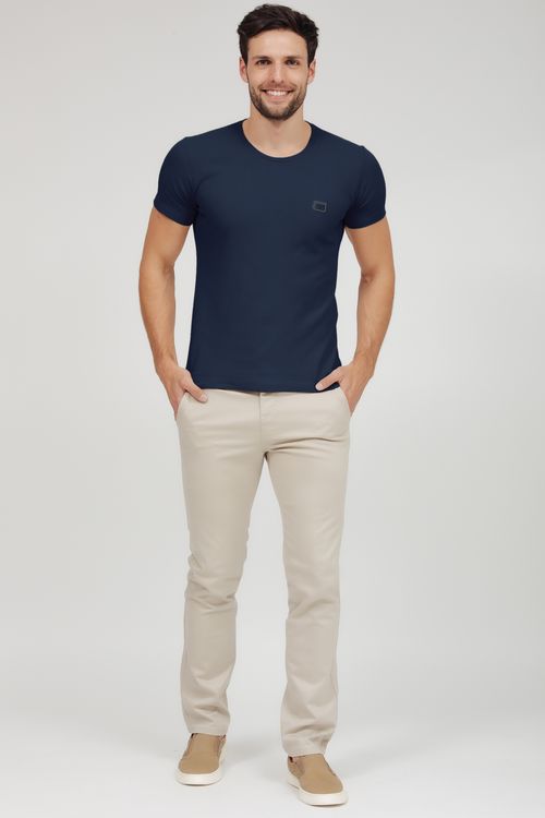 Camiseta Masculina Malha Canelada Metal