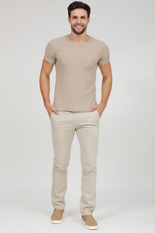 Camiseta Masculina Malha Canelada Metal