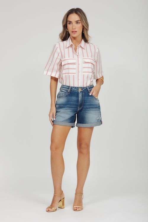 Bermuda Feminina Jeans Luciana