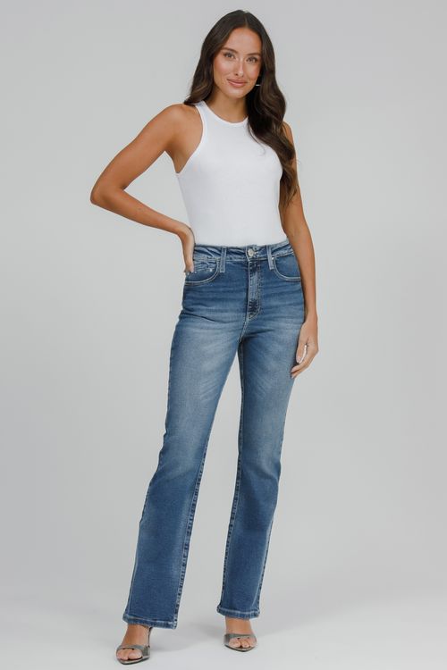 Calça Feminina Jeans Luciana Bootcut