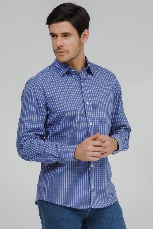 Camisa Masculina Comfort Manga Longa