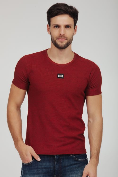 Camiseta Masculina Malha Melange