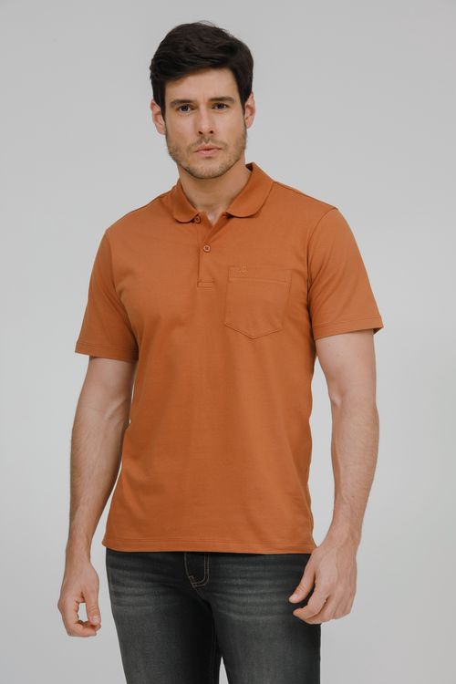 Camiseta Masculina Gola Polo Com Bolso