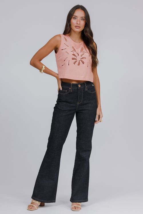 Calça Feminina Jeans Luciana Flare