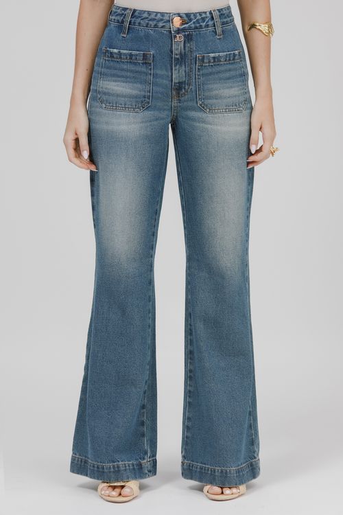 Calça Feminina Jeans Jana Flare