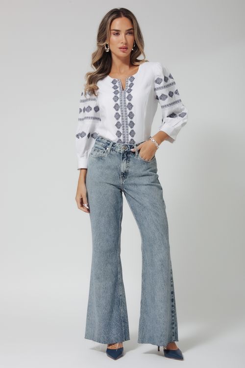 Calça Feminina Jeans Jana Flare