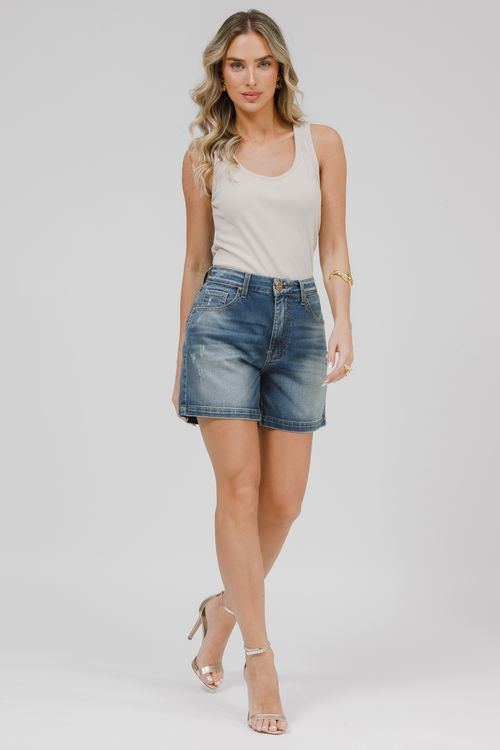 Bermuda Feminina Jeans Luciana