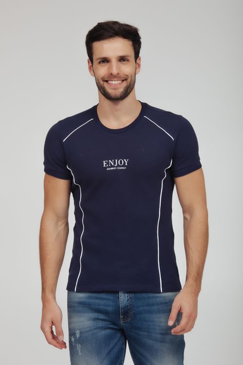 Camiseta Masculina Malha Piquet Vivos