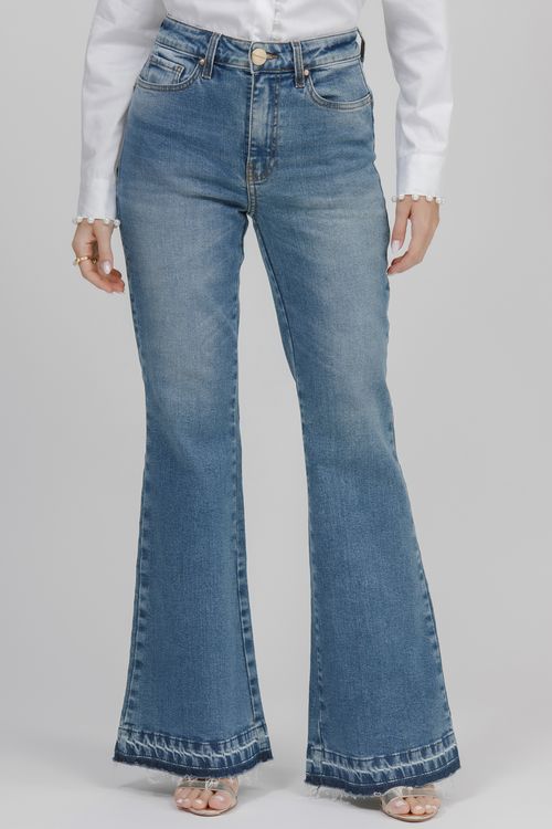 Calça Feminina Jeans Luciana Flare