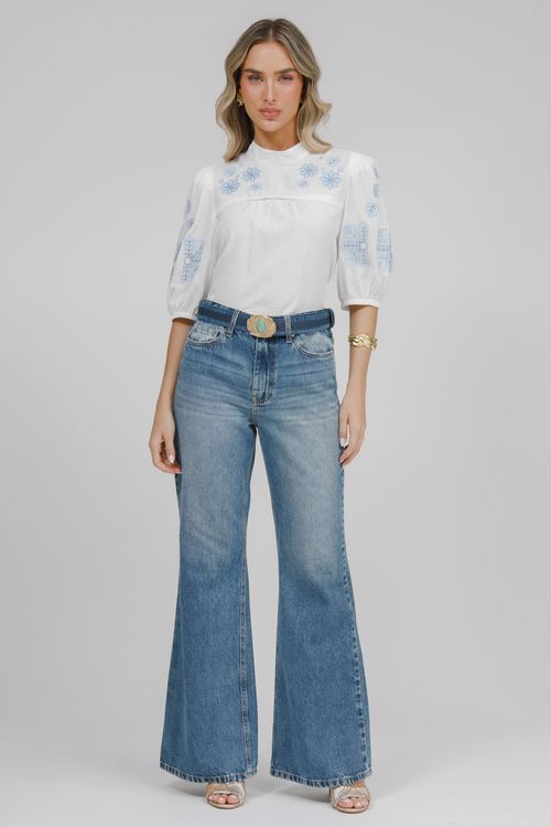 Calça Feminina Jeans Jana Flare