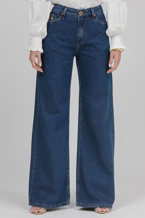 Calça Feminina Jeans Wide Leg
