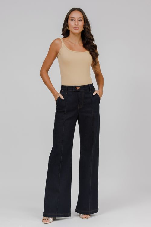 Calça Feminina Jeans Wide Leg