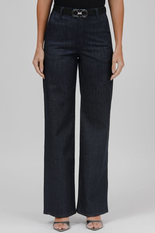 Calça Feminina Jeans Pantalona