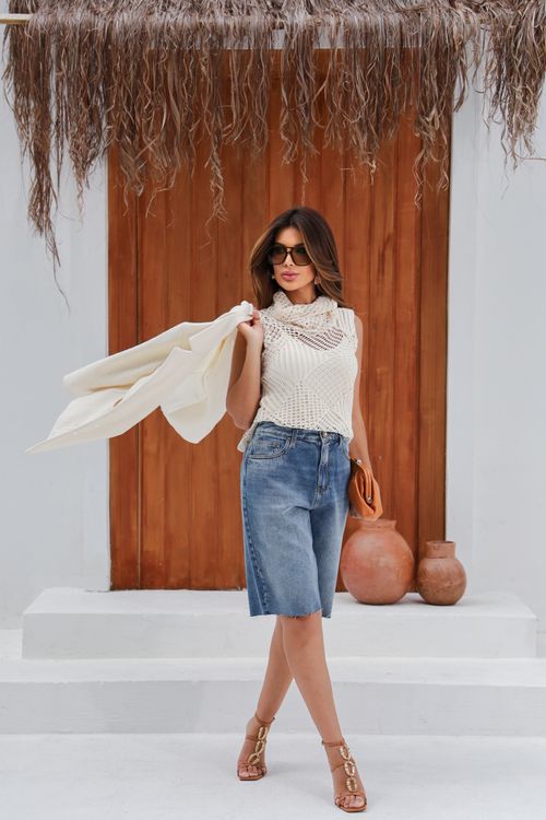 Bermuda Feminina Jeans Jorts