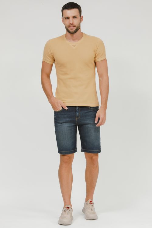 Camiseta Masculina Malha Piquet Metal